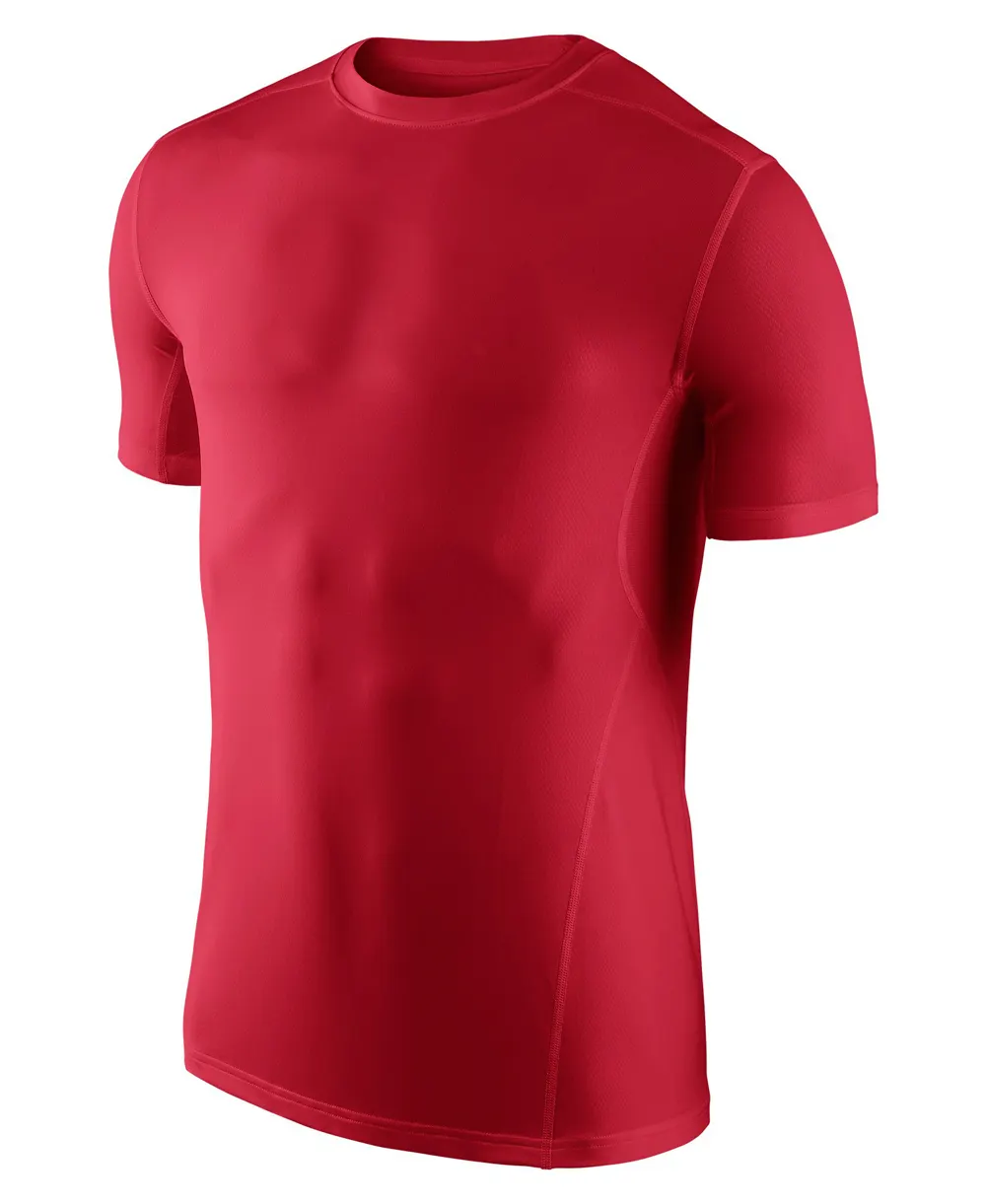 Camiseta de compresión de poliéster para hombre, ropa deportiva de la mejor calidad, sublimación completa, protector rápido personalizado