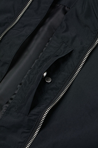 Veste bomber pour homme avec logo personnalisé, veste de baseball en satin d'hiver, broderie OEM, vente en gros, poignets côtelés légers - Product Image 4