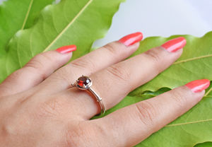 Natural Citrine Gemstone Solitaire <b>Ring</b> 925 Sterling <b>Silver</b> Band Hot Selling Jewelry for Girls Women Engagement Wedding Gift - Product Image 4