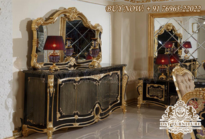 รอยัลมือแกะสลักห้องรับประทานอาหารหรูหราแกะสลักเฟอร์นิเจอร์ห้องรับประทานอาหารคลาสสิกความคิดพิเศษสำหรับชุดห้องรับประทานอาหาร - Product Image 5