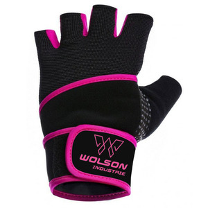 Guantes de gimnasia con logotipo personalizado para mujer, manoplas de levantamiento de pesas con logotipo personalizado de alta calidad, para entrenamiento, Fitness, levantamiento de pesas - Product Image 5