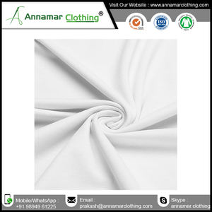 2021 Latest Natural Quality Polyester Interlock Clothing Fabric Bulk Supplier From India - Product Image 2