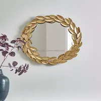 Nuevo espejo de pared de hojas