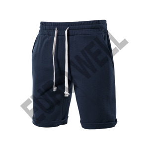 Pantalones cortos de entrenamiento para correr con logotipo bordado personalizado 100% algodón poliéster de secado rápido ajustados para hombre, pantalones cortos informales - Product Image 5