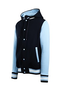 Quality Fleece Wholesale Men Custom Cotton Fleece Baseball <b>Jacket</b> Letterman Blank Varsity <b>Jacket</b> Custom Logo - Product Image 5