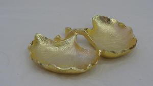 Plat décoratif de luxe moderne de conception nouvelle et haut de gamme en aluminium avec feuille d'or pour la maison, la cuisine, les mariages et les fêtes - Product Image 5