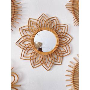 En gros La Main Tenture Rotin En Osier Ronde Miroir-Soleil en forme/SISU/ RMR-001 - Product Image 1