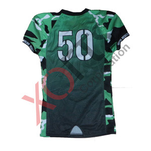 Camiseta de fútbol americano sublimada de camuflaje de calidad, uniforme de fútbol juvenil transpirable, estampado bordado de talla grande disponible - Product Image 4