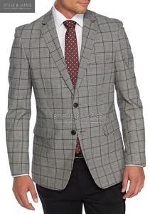 Veste de costume d'affaires en laine ODM pour hommes, best-seller, imperméable, respirante, grande taille, longue, de Steve & James - Product Image 4