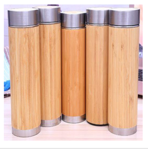 Conveniente y respetuoso con el medio ambiente, taza de bambú/botella tallada, decoración de datos dorados, mantiene el calor de Vietnam - Product Image 3