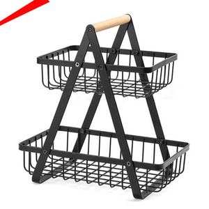 ที่มีคุณภาพสูงโลหะตะกร้าซักผ้าที่มีการจัดการตะกร้ามัลติฟังก์ชั่ - Product Image 2