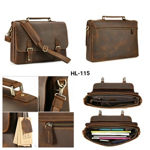 Bolsa de ordenador portátil de cuero genuino precio barato al por mayor para la Oficina regalo corporativo bolsas de cuero para hombre para mujer bolsa de ordenador portátil - Product Image 3