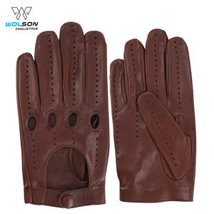 Gants de conduite de mode personnalisés Gants de conduite de haute qualité Qualité supérieure Gants de conduite de voiture en cuir pour hommes unisexe. - Product Image 4