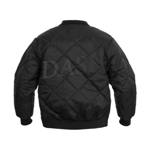 Custom Design Nylon Shell Padded Bomber <b>Jacket</b> Mens 2026 Wholesale Solid Black Premium Custom Quality - Product Image 2
