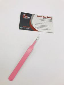 Pince à cils professionnelle bébé rose diamant poignée 90 degrés pince à épiler volume de botte en acier inoxydable durable pince à cils classique - Product Image 4