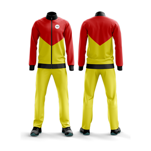 Kit de chándal personalizado para hombre y mujer, conjunto de Camiseta y pantalón con tu propio diseño y logo, azul y amarillo - Product Image 4