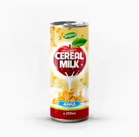 Оптовая продажа молока, зерновых напитков с ароматом яблочного сока в банке 250 мл-OEM напиток