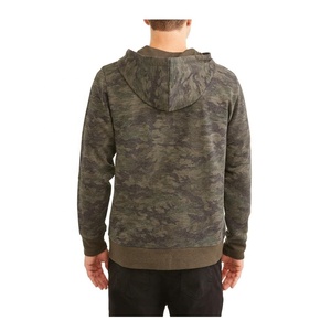 Sudaderas con capucha de mezcla de poliéster y algodón con estampado de camuflaje para hombre, con cierre de cremallera, para uso en invierno, personalizables. - Product Image 2