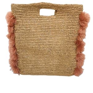 Bolsos de rafia tejidos a mano para mujer, venta al por mayor, de ganchillo, baratos - Product Image 3