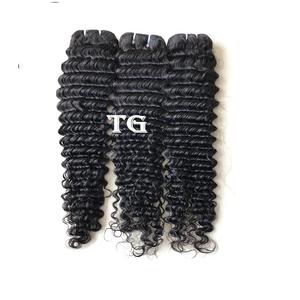 เรมี่บริสุทธิ์มิงค์บราซิลเดียววาดหยิกลึกธรรมชาติสีดำเกรด Top อินเดียผู้ผลิตดิบวัดมนุษย์ผมส่วนต่อขยายมัด - Product Image 1