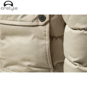 Veste d'hiver matelassée pour homme à capuche respirante écologique non tissée 100% polyester rembourrée chaude décontractée - Product Image 6