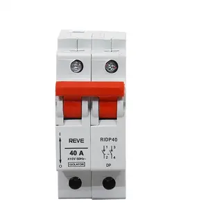 Reve 40 Ampere 2 Pole MCB Circuit Breaker for Home & Offices - White