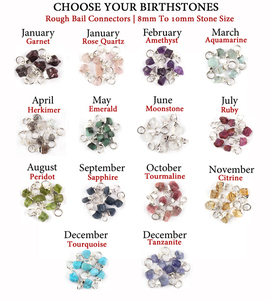 Tronsmart — connecteur de bijoux en laiton galvanoplastie, en zanite naturelles rugueux, de pendentif à boucle unique, de breloque, en laiton, argent - Product Image 2