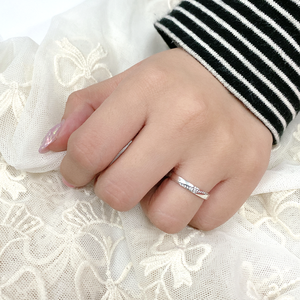 Anillos Unisex de Plata de Ley 925 Chapados en Oro para Aniversario de Boda, Compromiso Romántico, Time Oath - Product Image 6