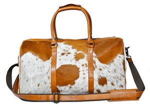 OWE Sac de voyage unisexe de luxe de qualité supérieure Doublure en cuir véritable et coton Exclusif Premium Classy Three Feathers - Product Image 4