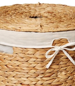 Handwoven Natural Water Hyacinth Laundry Basket <b>Storage</b> Dirty <b>Clothes</b> Basket Water Hyacinth <b>Storage</b> Basket <b>For</b> Your Home - Product Image 6