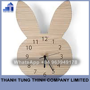 Reloj de pared de madera ecológico personalizado mejor valorado con diseño para colgar en la pared El mejor precio para mayoristas - Product Image 2