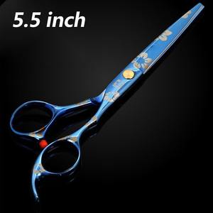 Professional Sustainable Straight Barber Scissors Stainless Steel Blade Hair Cutting <b>Shears</b> with Rubber <b>Handle</b> - Product Image 3