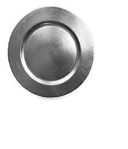 Plaques de chargeur martelées métalliques et argentées, chargeur en métal, de bonne qualité, moderne - Product Image 3