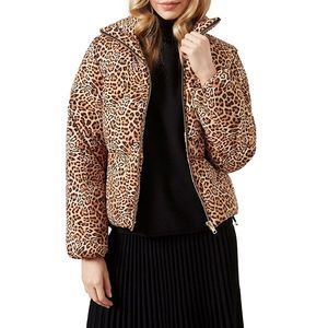 Wholesale Breathable <b>Knitted</b> Cotton Filled Printed Puffer Jackets with Zipper Closure Custom Logo Design <b>for</b> Women - Product Image 1