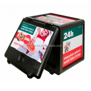 Black Expanded Polypropylene Materials EPP Foam Motorcycle/Bike Tail Cooler Box Food Pizza Delivery Box For Logistics Transport