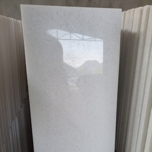 Azulejos de pared y suelo de piedra de mármol blanco cristalino Aplicación de Acabado Superficial natural Slap - Product Image 1