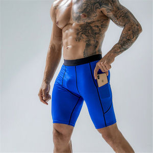 Men's Compression Short Quick Dry Sports Tights Base <b>Layer</b> Shorts for Running Training Athletic Wears Shorts with Phone Pocket - Product Image 6