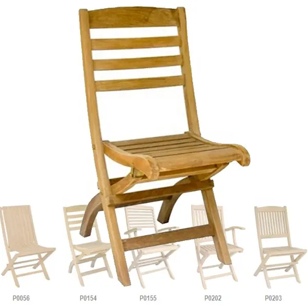 折りたたみ椅子屋外ガーデンパティオ家具チーク木製折りたたみ椅子ホテルレストランプールビーチ折りたたみセット家具17