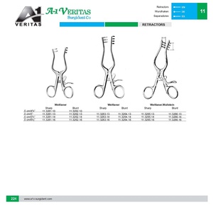 Retractor Quirúrgico Manual Autoestático de Alta Calidad A-1 VERITAS Weitlaner Modelo 11.3261, Reutilizable, de Acero Inoxidable, con Certificación CE - Product Image 2