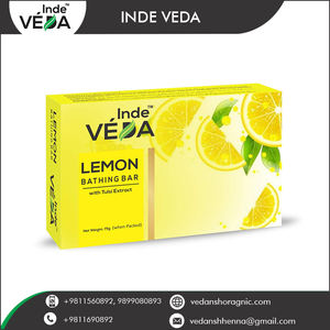 Jabón de limón natural a granel al por mayor con extracto de Tulsi | Barra de baño Ayurvédica refrescante para una limpieza profunda y purificación de la piel - Product Image 5