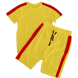 2021 Men T-Shirts 2 Piece Sets Summer Cotton Short Sleeve T Shirts+Shorts - Product Image 6