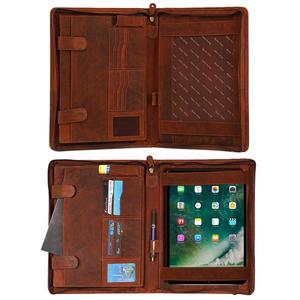 Carpeta de conferencias de cuero genuino, ligera y elegante, para hombres y mujeres, de un proveedor indio. - Product Image 3