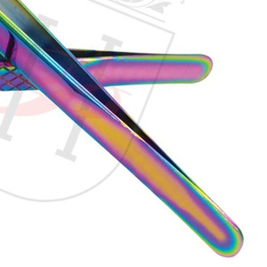 Pinzas de extensión de pestañas de Color arcoíris, Etiqueta Privada, pares de pinzas de extensión de pestañas en Color arcoíris - Product Image 4