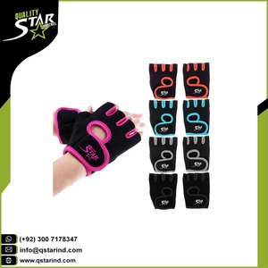 Gants de haltérophilie en cuir synthétique, personnalisable, à quatre voies, pour la musculation, l'entraînement - Product Image 3