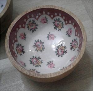 Bol en bois naturel très résistant, lavable, écologique, fait main, forme personnalisée, pour restaurant, hôtel, maison - Product Image 5