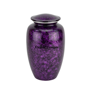 Lujosa urna de cremación de diseñador de color púrpura, urna clásica hecha a mano de venta rápida, nueva urna de cremación de calidad superior - Product Image 1