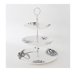 Designer Quality White Metal Cupcake Stand Strong round Shape for Cake Showcase Decorative Purpose - Product Image 3