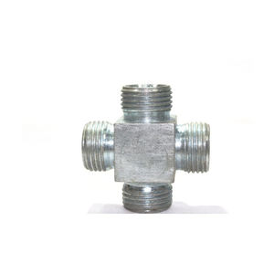 Exportador de accesorios macho de cuatro vías de latón - Product Image 1