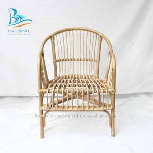 Chaise en rotin de loisirs réglable classique pour salon, bureau à domicile et hôtel - Product Image 3