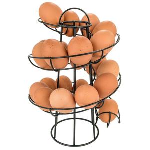 Soporte de cesta de huevos de Metal de 3 niveles Accesorios de cocina Compradores comerciales Hecho en India Venta al por mayor Cantidad a granel Alta calidad 2025 - Product Image 5